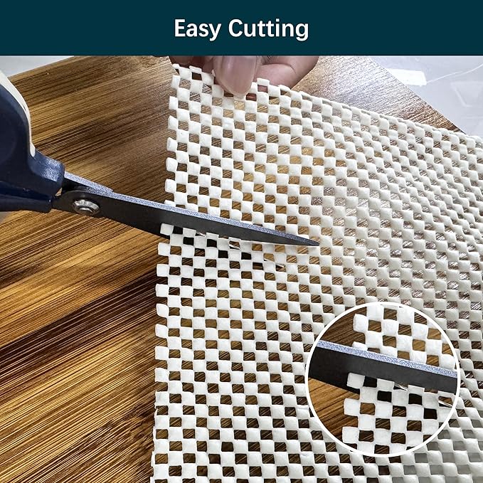 RUGSURE Rug Gripper Pad for Hardwood Floors & Tile Floor - Non Slip Area Rug Pads - Under Carpet Anti Skid Mat - Non Skid Rug Backing, 5x7 Ft