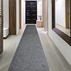iCustomRug Hallway Runner Rug – 3x9ft Grey, Indoor/Outdoor, Non-Slip Rubber Backing, Low-Profile All-Weather Carpet, Non-Shedding & Easy Care, Entryway Mat Ideal for High Traffic Areas