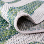 Keen Home Design Terrace Outdoor Area Rug - 4x6 Washable Indoor/Outdoor Rug for Patio, Kitchen, Balcony, Beach, Garden, Deck and Porch, Size: 3'10"x5'7"