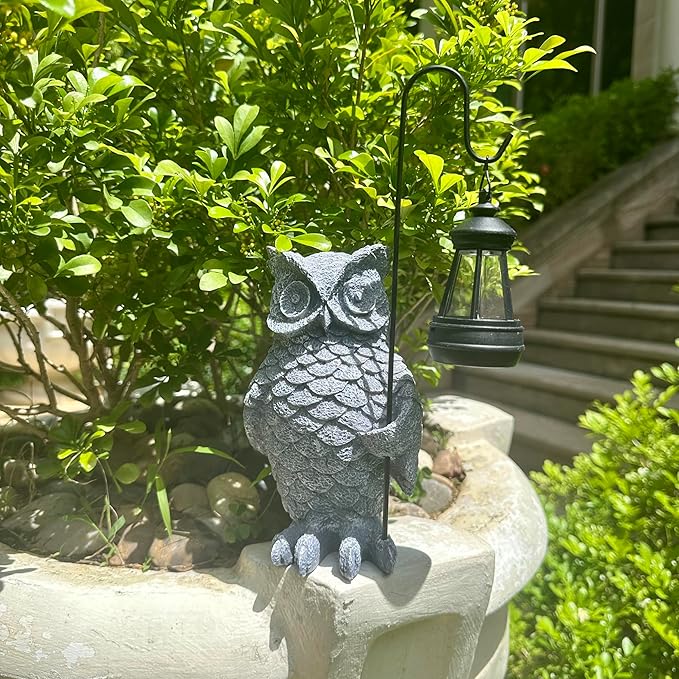 Outdoor owl Statue Garden Decor Lawn Decoration
