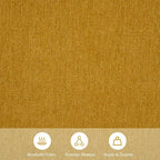 Furniliving 55” End of Bed Bench, Bedroom Bench with Button-Tufted, Large Upholstered Storage Ottoman Benches Window Bench with Storage Shoe Cabinet Bench, for Bedroom, Living Room, Linen, Yellow