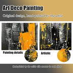 New York City Wall Art for Living Room - Hand Painted Canvas Wall Art for Office - Big Picture Frames for Wall Size 29" x 59"