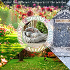 Solar Dog Garden Statues Outdoor Décor- Dog Figurines Solar LED Light Lawn Ornaments - Yard Decorations for Patio, Balcony, Backyard -Unique Birthday House Warming Gifts for Mom