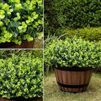 20 Bundles Artificial Plants for Outdoor Fake Plants for Spring Decoration,Faux Eucalyptus Plants for Planter UV Resistant Lifelike for Home Porch Garden（Green）