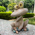 Funny Frog Garden Statues Animal Shapes Indoor and Outdoor Art Decorations Frog Decorations Gardens courtyards terraces Balconies Landscapes Ideal
