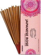 Raajsee Japanese Rose Incense Sticks 100 Gm Pack-100% Pure Organic Natural Hand Rolled Free from Chemicals-for Church,Aromatherapy,Relaxation,Meditation & Sensual Therapy