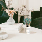 Reed Diffuser Set,5.1oz Ocean Breeze Scent Diffuser with Sticks Home Fragrance Reed Diffuser with Essential Oil for Bathroom Shelf Decor&Air Freshener,Home Bathroom Office Decor & Gifts