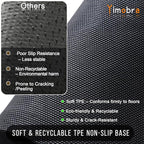 Yimobra Welcome Mat Outdoor Indoor, All-Season Waterproof Front Door Mat Outside Entrance, All-Weather Heavy Duty Non-Slip Doormat, Low Profile Porch Patio Entrance Mats, 60x36, Brown