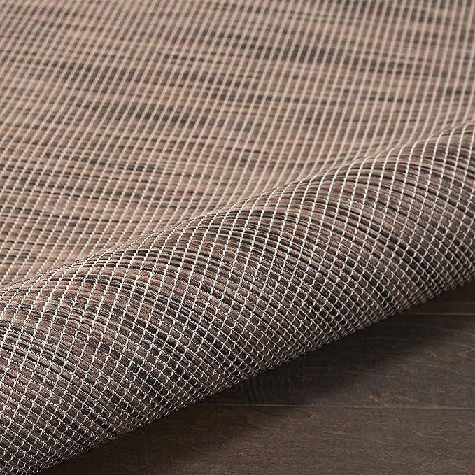 Nourison Home Positano 10' Runner Natural Fabric Modern Area Rug (10' Runner)