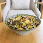 Qingbei Rina Potpourri Bowl Filler, Lemon Scented Potpourri Bags,Yellow Decorative Dried Flowers, Home Fragrance Perfume Petal,Vase Decor,2 Bags,8.4 oz