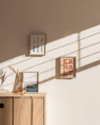 HAUS AND HUES Beige Wood Picture Frames 5x7 - Set of 3 for Gallery Wall, Collage Wall Decor, Photo Frames (Beige Oak)