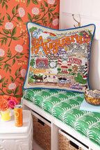 Catstudio St. Augustine Embroidered Decorative Throw Pillow