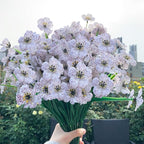 20 Bundles Artificial Flowers for Outdoors, UV Resistant Fake Flowers with Plastic Plants, Faux Silk Flowers for Planter outdoors, Fake Realistic Flowers for Window Box Front Porch Patio Decor-White