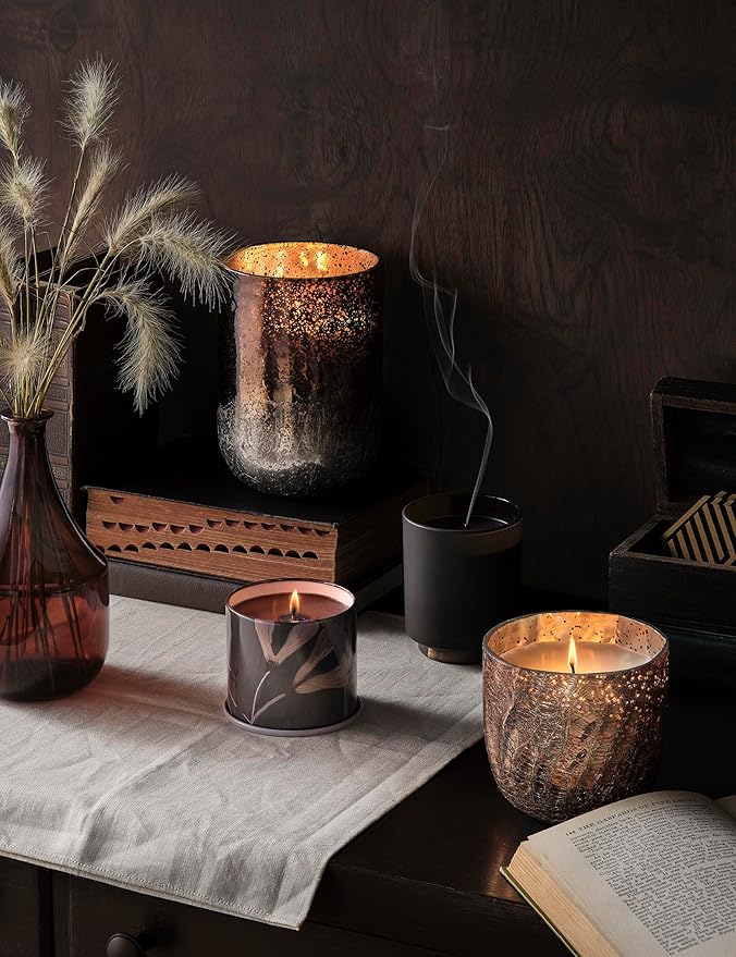 ILLUME Demi Vanity Tin Candle, Woodfire