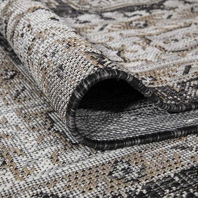 Keen Home Design Terrace Outdoor Area Rug - 9x12 Washable Indoor/Outdoor Rug for Patio, Kitchen, Balcony, Beach, Garden, Deck and Porch, Size: 8'10"x12'