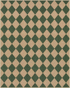 Lahome Checkered Washable Rugs 8x10, Easy Jute Rug for Living Room Patio, Farmhouse Neutral Indoor Outdoor Carpet Non Slip Non Shedding Floor Carpet for Office Deck Backyard