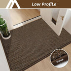 COSY HOMEER-Door-Mat 36"x60" Non Slip Absorbent Entryway Rugs Dirt Trapper Doormats Washable Entrance Mats Low Pile Welcome Floor Mat for Front Back Door and Entry Mats,Brown