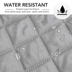 Easy-Going Sofa Slipcover L Shape Sofa Cover Sectional Couch Cover Furniture Protector Mat for Pets Dog Cat (X-Large, Light Gray/Light Gray)