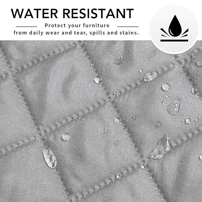 Easy-Going Sectional Couch Covers for Dogs L Shape Sofa Cover Reversible Sofa Slipcover Chaise Lounge Cover Furniture Protector Cover for Pets Dog Cat (42 x 68 inches, Light Gray/Light Gray)