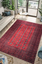 Keen Home Design 10x14 Rug - Machine Washable Area Rug with Non-Slip Backing, Ideal for Living Room, Dining Room, Bedroom - Vintage, Easy Clean, Durable, Low Pile Rug - (9'7" x 14')