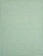 Nourison Positano Indoor/Outdoor Blue/Green 9' x 12' Area Rug, Easy Cleaning, Non Shedding, Bed Room, Living Room, Dining Room, Backyard, Deck, Patio (9x12)