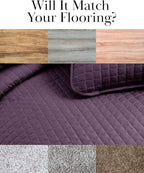 Southshore Fine Living, Inc. Quilts, Queen Size/Full Size Quilt Bedding Set, Stain & Pet Hair Resistant Bedding, Coverlet Queen Size/Full Size Lightweight Bedspread with 2 Pillow Shams, Purple