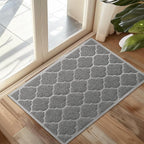 Door Mat Outdoor, 24x36, Welcome Mats for Entryway, Front Doormat for Home Entrance, Indoor Floor Mat, Durable, Non-Slip, Boot Scraper, Catches Muddy and Dirt(Grey)