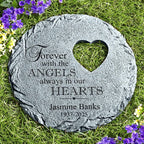 Let's Make Memories Personalized Always in Our Hearts Memorial Garden Stone - Sympathy Marker