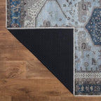 Keen Home Design 2x10 Rug - Machine Washable Runner Rug with Non-Slip Backing, Ideal for Hallway, Entryway, Kitchen, Laundry Room - Vintage, Easy Clean, Durable, Low Pile - (2'6" x 10')