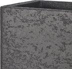 31 Inch Rectangular Concrete Planter,Durable All-Weather Use with Drainage Holes,Large Rectangular Planter for Outdoor Indoor Plants