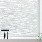 Volcanics Window Privacy Film with Installation Tools, Frosted Glass Window Film, Removable Window Clings for Home Office, Static Cling Opaque Stickers, UV Blocking 17.5 x 78.7 Inches