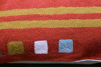 Lumbar Kandinsky Orange Abstract Pillow Cover Elements Modern Throw Pillowcase Chair Cushion Contemporary Pillowsham Accent Farmhouse Couch Hand Embroidered Wool Size 14x20
