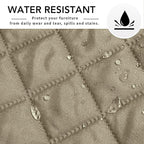 Easy-Going Sofa Slipcover L Shape Sofa Cover Sectional Couch Cover Furniture Protector Mat for Pets Dog Cat (X-Large, Beige/Beige)