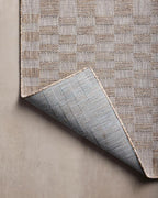 Loloi Amber Lewis Topanga Collection TOP-03 Natural/Dove 6'-7" x 9'-4" Indoor/Outdoor Area Rug