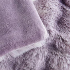 Lotus Karen Faux Fur Throw Blanket Tie-Dye Purple - Big Bubble Rabbit Fluff Blanket for Couch,Small Fluffy Fuzzy Cozy Blanket,Thick Furry Plush Shaggy Blankets,60x80 Inches