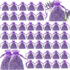 Reginary 120 Pack Lavender Sachets Bags Bulk for Drawers and Closets Home Fragrance Sachet Dried Lavender Flower for Wedding Bridal Shower Favors