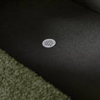 Oval Storage Bench 43.5" Linen Fabric Upholstered Entryway Bench with Solid Wood Legs Ottoman Bench Indoor Bench for Living Room/Bedroom/End of Bed/Entryway (Dark Green)