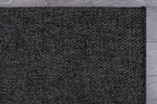 CAMILSON Easy Jute Rug 6x9, Indoor Outdoor Dark Gray Black Farmhouse Area Rugs for Living Room Patio and Kitchen Rug, Solid Boho Woven Design, Easy-Cleaning, Washable Outside Carpet Alfombras (6 x 9)