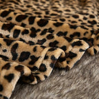 MERRYLIFE Leopard Throw Blanket Decorative Fleece Throw | Ultra-Plush Colorful Oversized | Couch Blanket Travel Lap | Queen Size(90" 90",Cheetah)