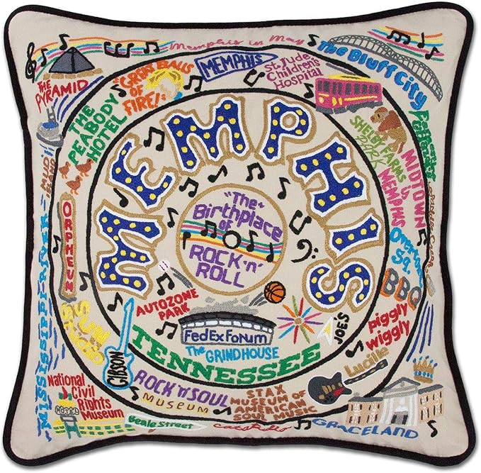 Catstudio Memphis Embroidered Decorative Throw Pillow