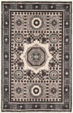 Keen Home Design 2x3 Rug - Machine Washable Entry Rug with Non-Slip Backing, Ideal for Enteryway, Kitchen, Bathroom, Laundry Room - Vintage, Easy Clean, Durable, Low Pile Rug - (2' x 3')