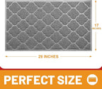 Door Mat Outdoor, 29x17, Welcome Mats for Entryway, Front Doormat for Home Entrance, Patio, Garage, High Traffic Areas, Indoor Floor Mat, Durable, Non-Slip, Catches Muddy and Dirt(Grey)