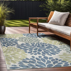 Beverly Rug Outdoor Rug 10x14 Modern Exotic Tropical Leaf Area Rugs for Indoor and Outdoor Patio Deck Porch Garden Water Resistant Washable Outside Carpet (10 x 14 Olive)