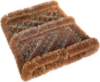 NINAMAR Natural Coir Boot Scraper Door Mat - 13 x 12 inch - 2 Pack