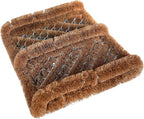 NINAMAR Natural Coir Boot Scraper Door Mat - 13 x 12 inch
