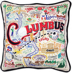 Catstudio Columbus Embroidered Decorative Throw Pillow