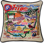 Catstudio Ohio Embroidered Decorative Throw Pillow
