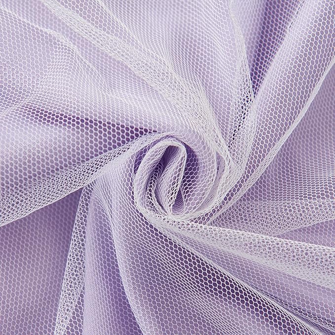 Bed Canopy for with Lights,Double Layer Princess Round Dome Dreamy Mosquito Net Bedding Girls Room Castle Play Tent Hanging House Decor Reading Nook Canopies(Purple/White)