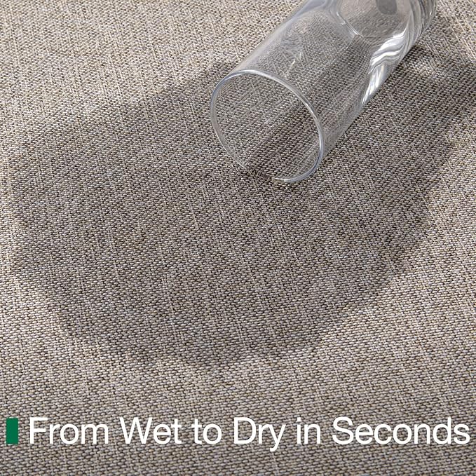 LUMI Ultra Thin Door Mat for Entryway, Low Profile Non Slip Rubber Backing Indoor Doormat, Easy Clean Welcome Entrance Mat for Inside House, Patio,Beige 20"x32"