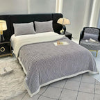 UKELER Throw Blanket 60 × 80 inch, Ultra Soft Twin Size Sherpa Fleece Blanket for All Season, Cozy Plush Arch Blankets for Bed Couch Sofa Office Camping, Grey